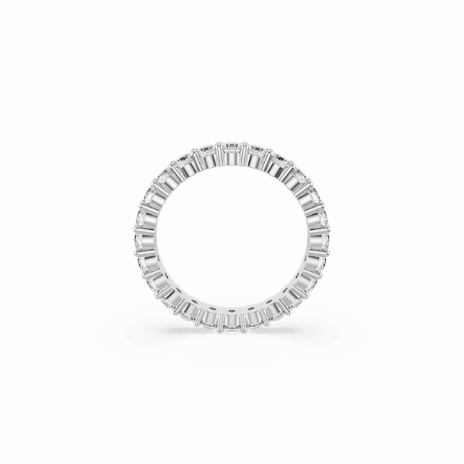 Swarovski Matrix Vittore Ring Round cut White Silver-tone finish fashion-jewelry  