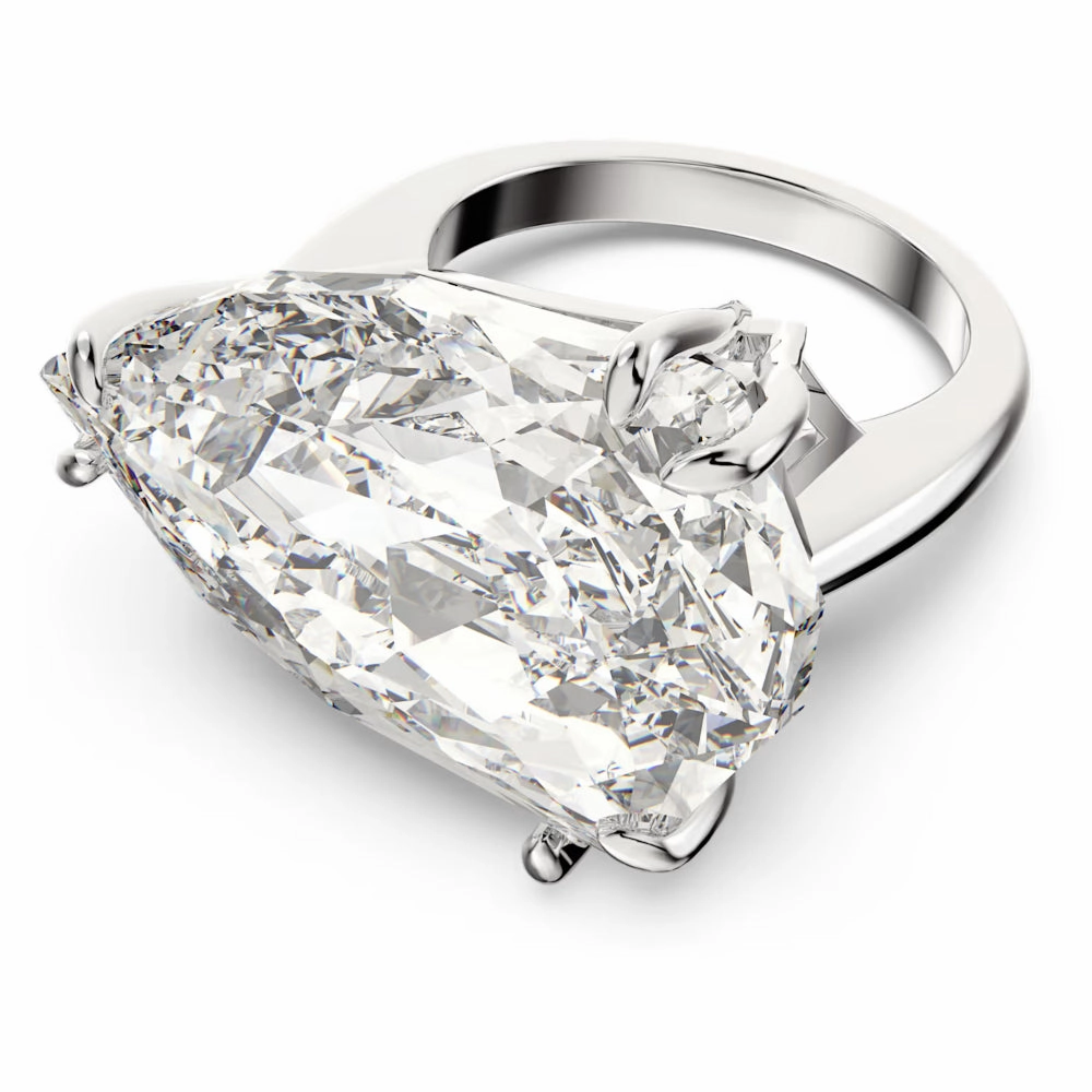 Swarovski Mesmera Cocktail Ring Trilliant cut White Rhodium plated 58