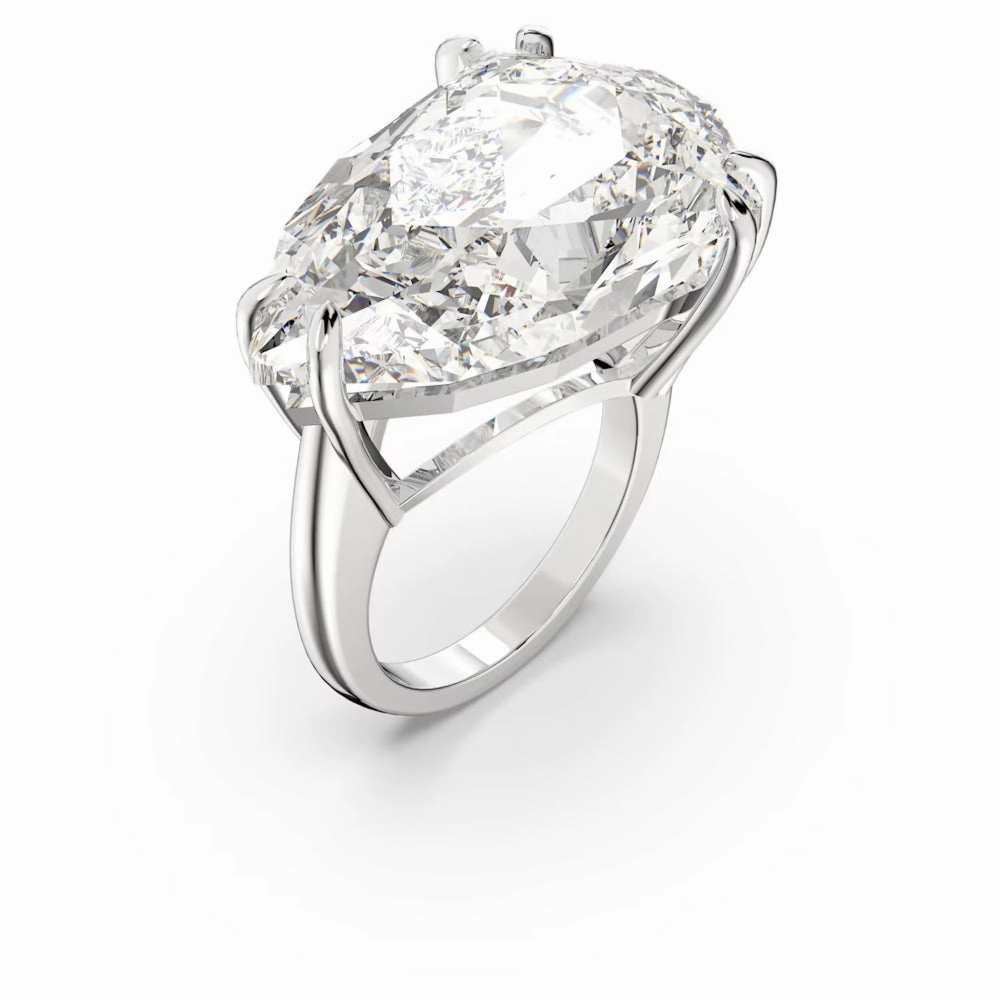Swarovski Mesmera Cocktail Ring Trilliant cut White Rhodium plated 58 fashion-jewelry  