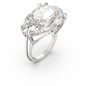Swarovski Mesmera Cocktail Ring Trilliant cut White Rhodium plated 58 fashion-jewelry  