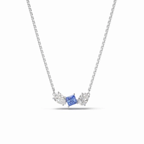 Swarovski Mesmera Pendant Mixed Cuts Blue Rhodium Plated fashion-jewelry  