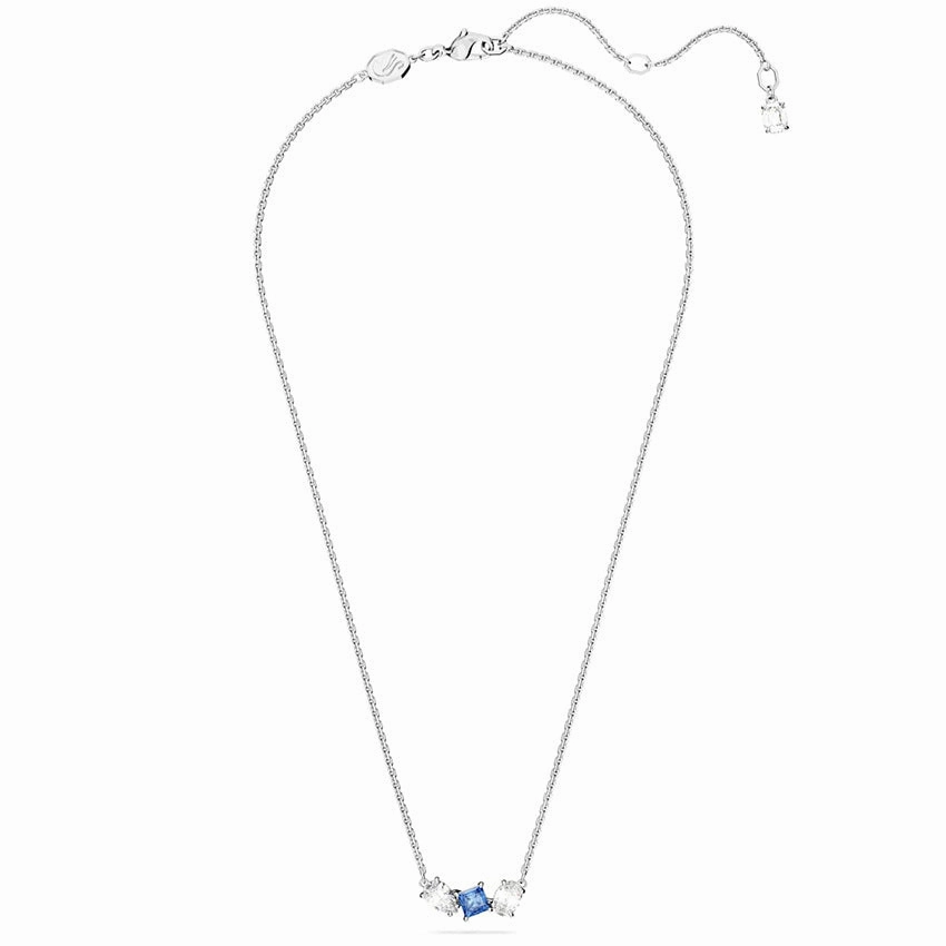 Swarovski Mesmera Pendant Mixed Cuts Blue Rhodium Plated