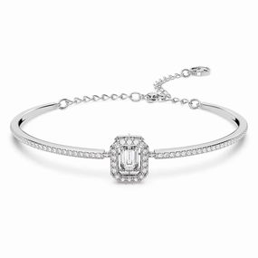 Swarovski Millenia Bangle Octagon cut White Rhodium plated  MEDIUM fashion-jewelry  