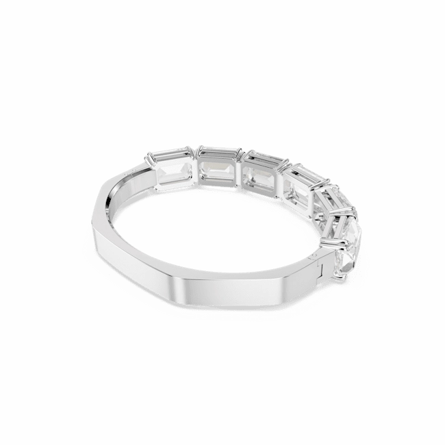 Swarovski Millenia Bracelet Bangle Octagon Cut White Rhodium Plated