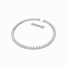Swarovski Millenia Necklace Square cut, White, Rhodium plated fashion-jewelry  