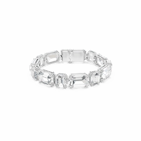 Swarovski Millenia Tennis Bracelet Octagon Cut White Rhodium Plated fashion-jewelry  