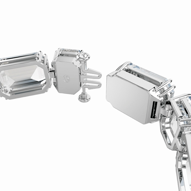 Swarovski Millenia Tennis Bracelet Octagon Cut White Rhodium Plated
