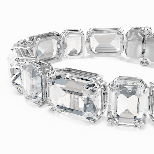 Swarovski Millenia Tennis Bracelet Octagon Cut White Rhodium Plated