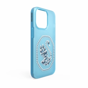 Swarovski Smartphone Case Swan iPhone 13/13 Pro Blue fashion-jewelry  