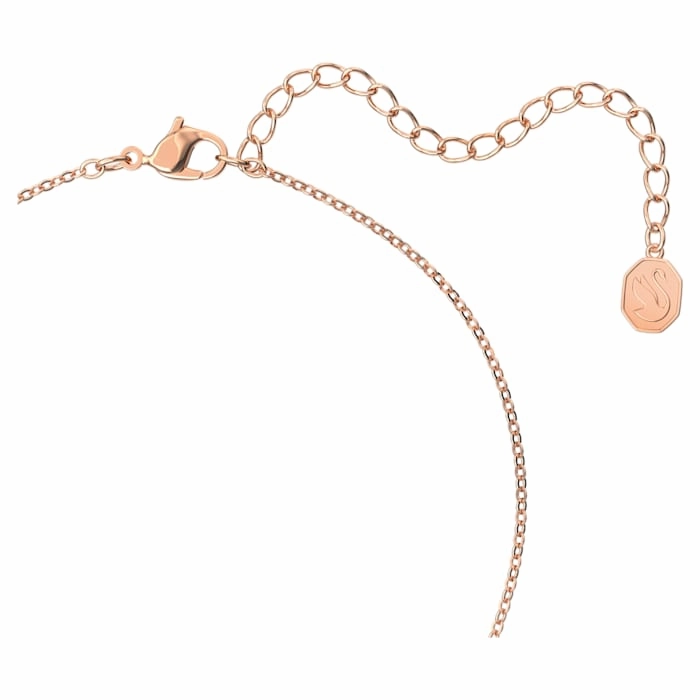Swarovski Sparkling Dance pendant Purple, Rose gold-tone plated