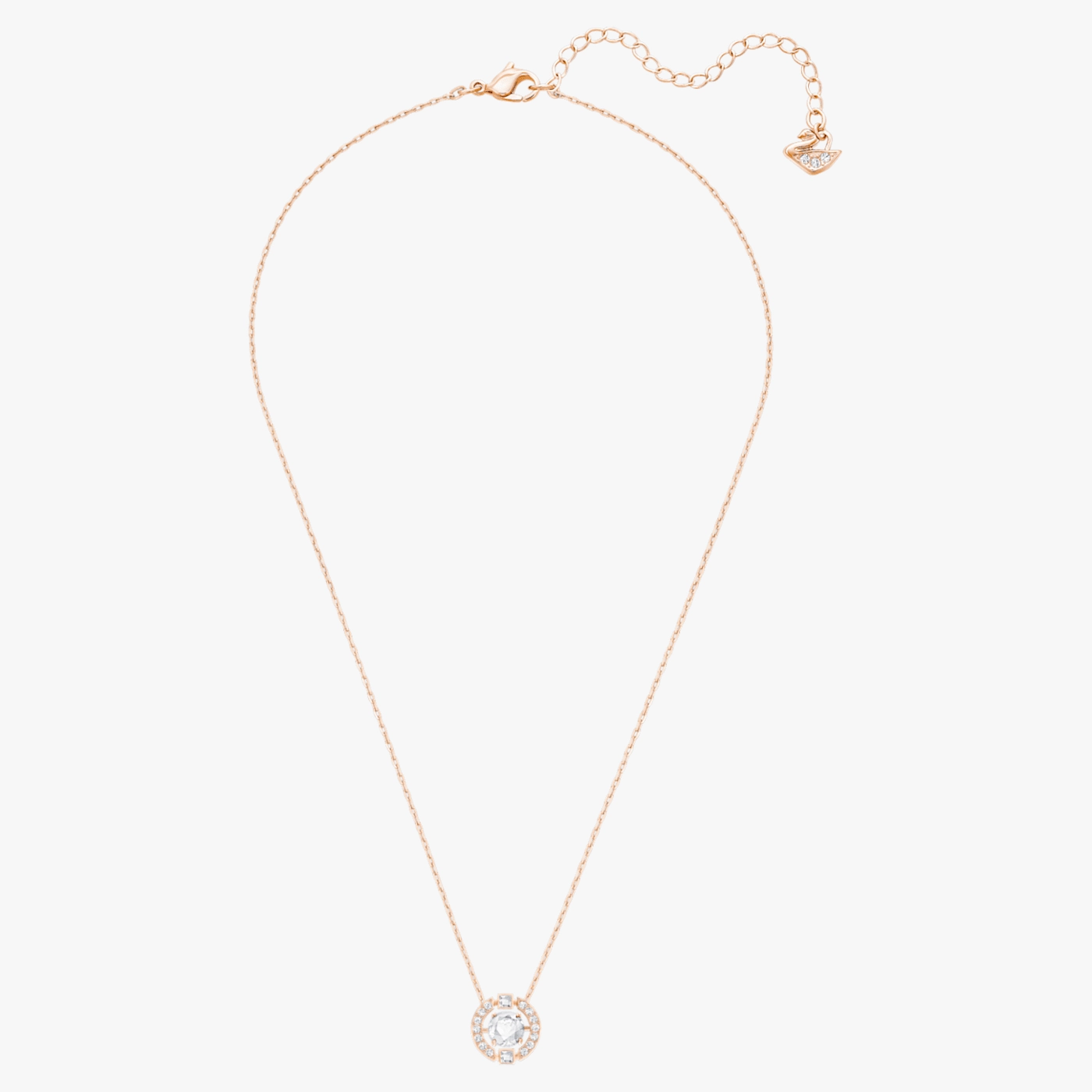 Swarovski Sparkling Dance Round Necklace White White One Size