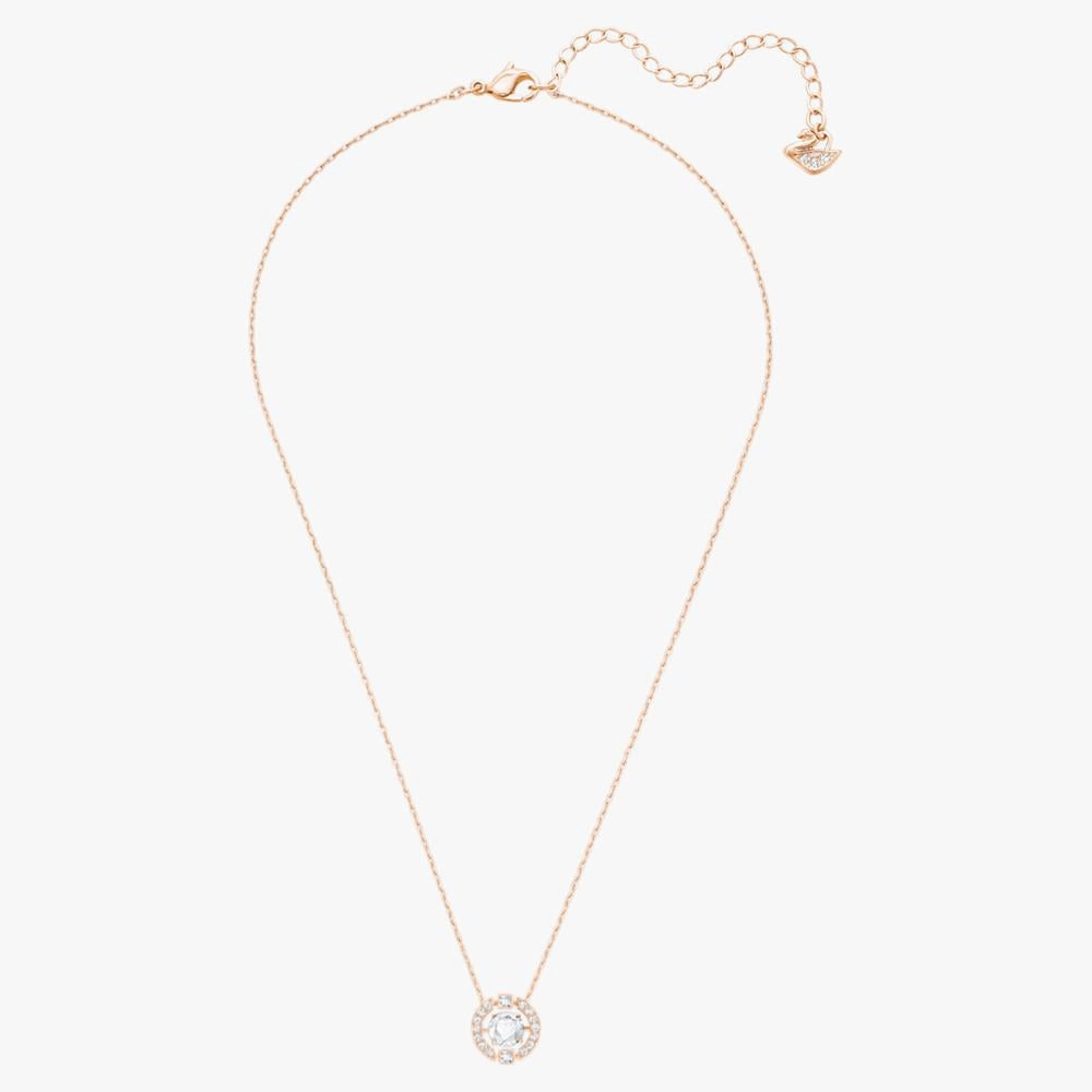 Swarovski Sparkling Dance Round Necklace White White One Size