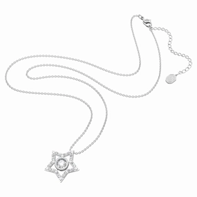 Swarovski Stella Necklace Pendant Star White Rhodium plated fashion-jewelry  