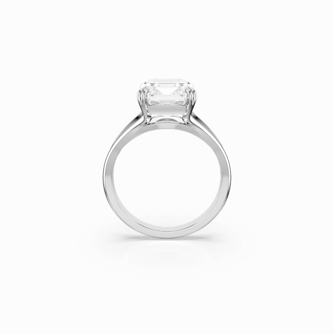 Swarovski Stilla Cocktail Ring, Octagon cut, White, Rhodium plated fashion-jewelry  