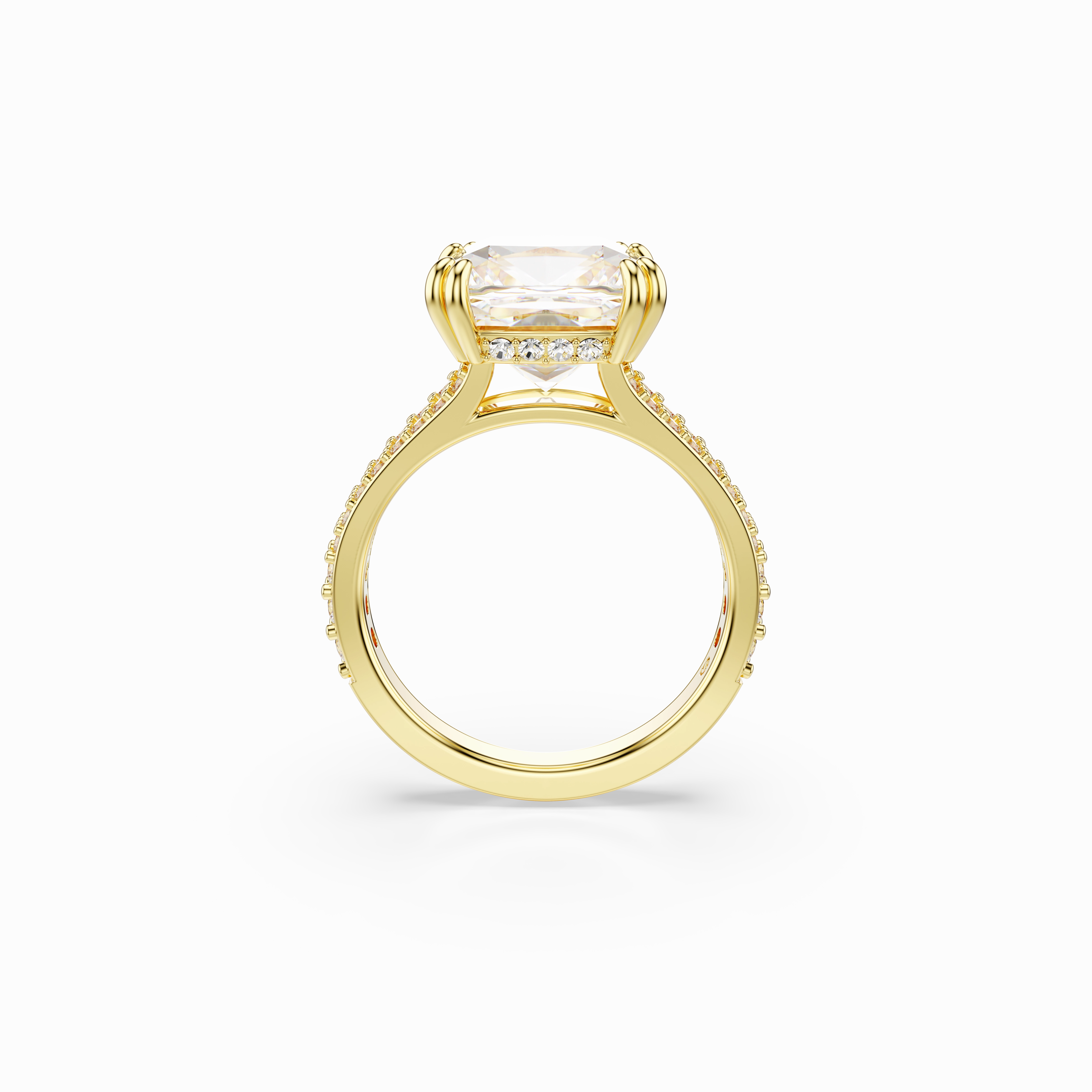 Swarovski Stilla Cocktail Ring Square Cut White Gold-Tone Plated fashion-jewelry  