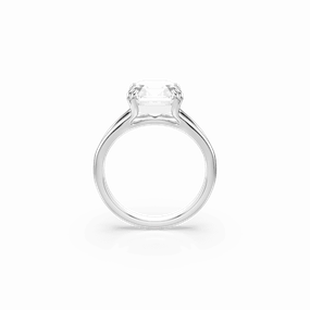 Swarovski Stilla Ring Octagon Cut White Silver-Tone Finish fashion-jewelry  