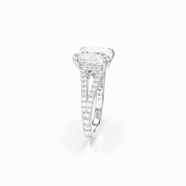 Swarovski Stilla Ring Square cut White Silver-Tone Finish