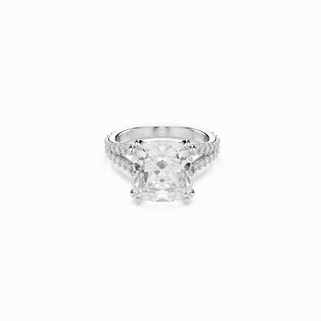 Swarovski Stilla Ring Square cut White Silver-Tone Finish