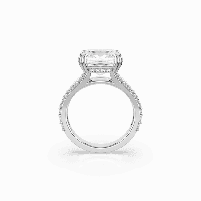 Swarovski Stilla Ring Square cut White Silver-Tone Finish fashion-jewelry  