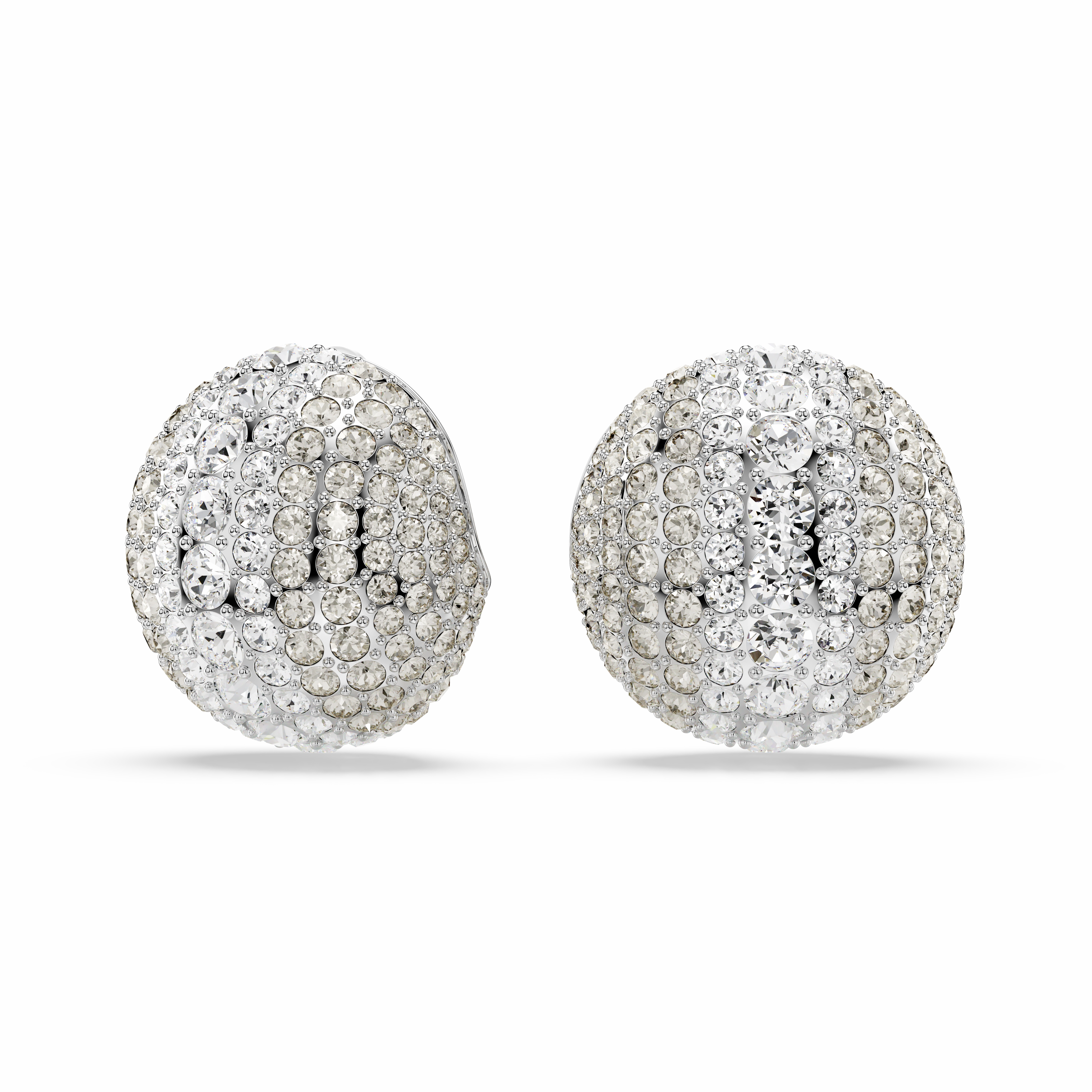 Swarovski Sublima Clip Earrings White Rhodium Plated