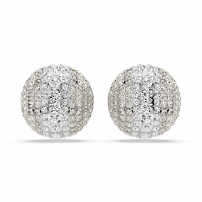 Swarovski Sublima Clip Earrings White Rhodium Plated 