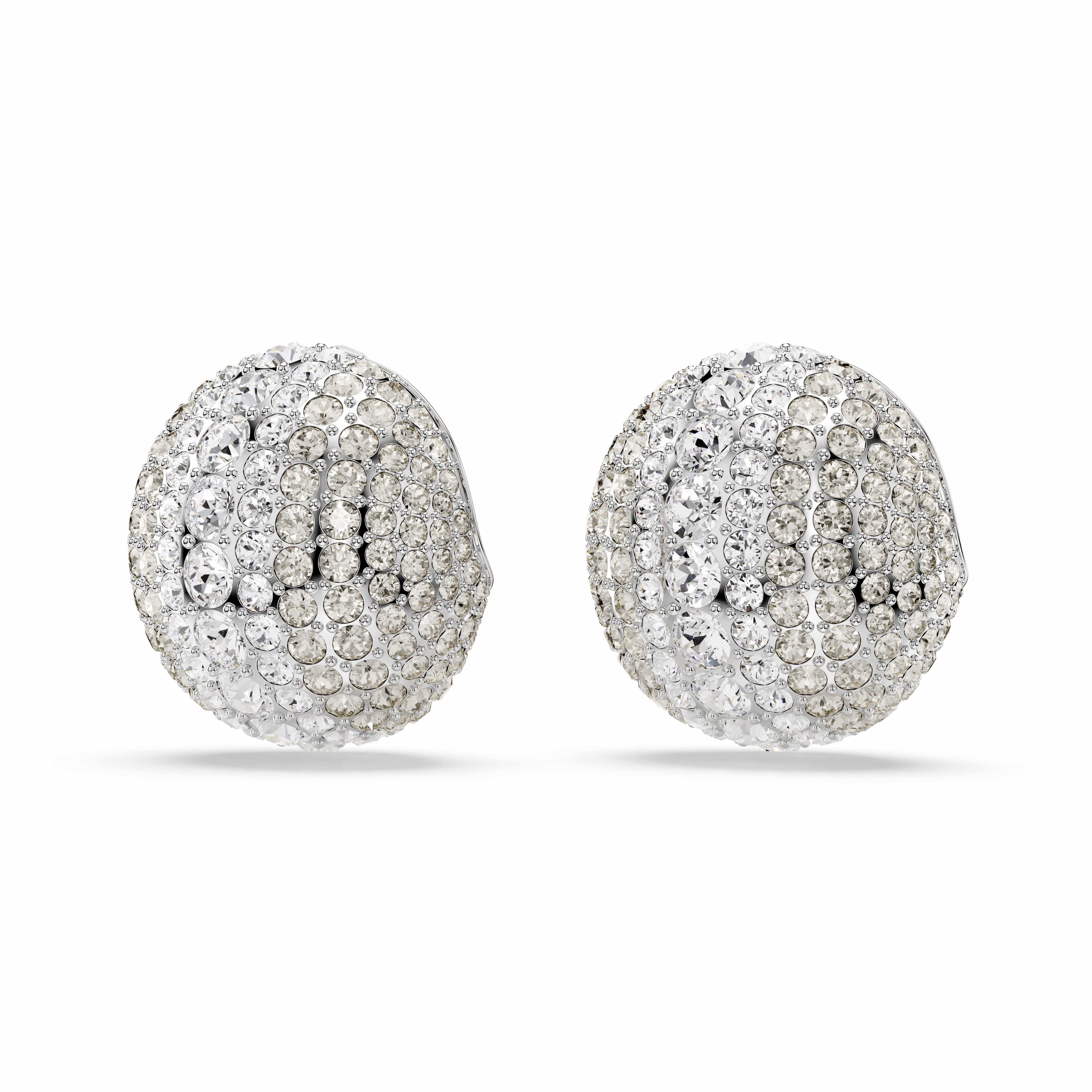 Swarovski Sublima Clip Earrings White Rhodium Plated