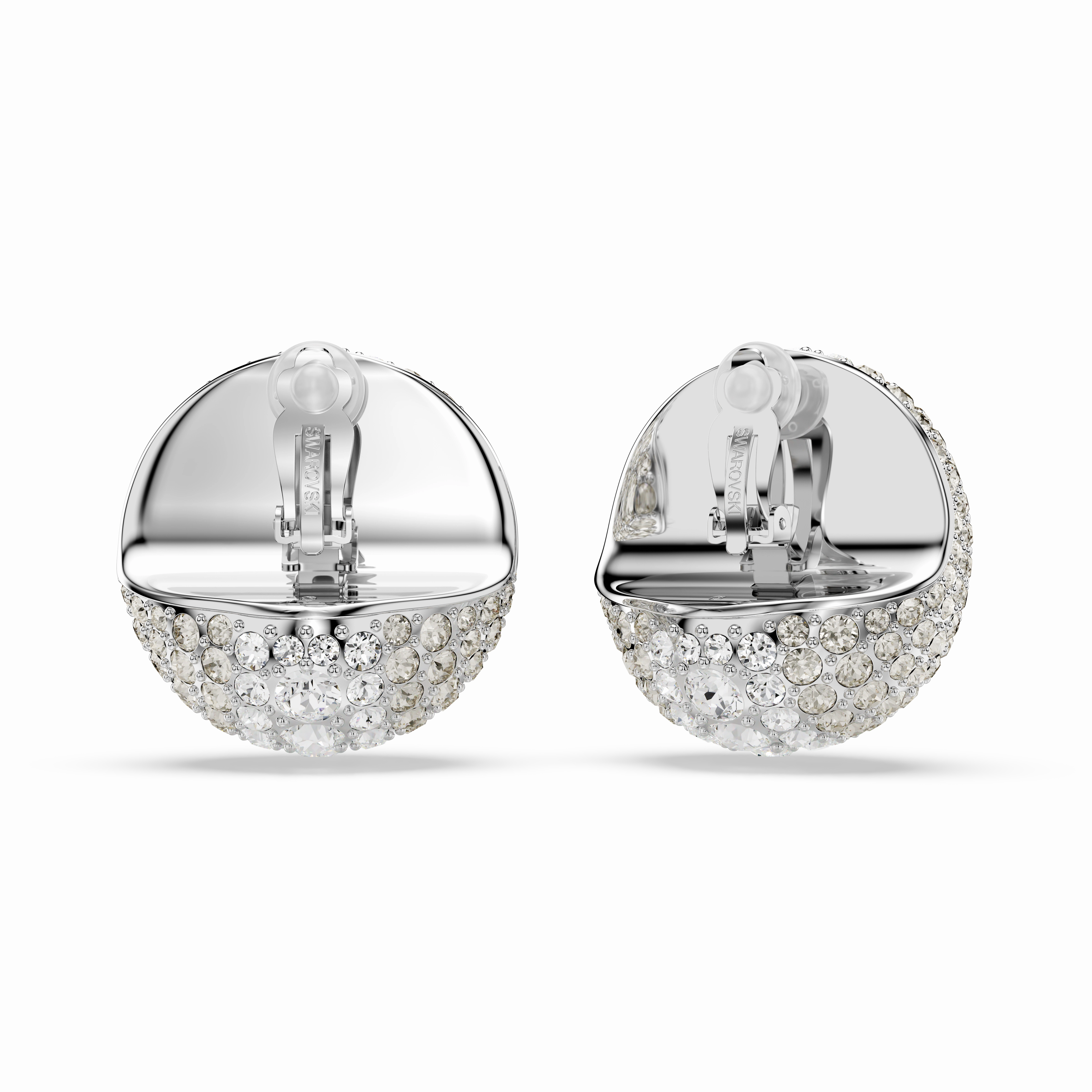 Swarovski Sublima Clip Earrings White Rhodium Plated