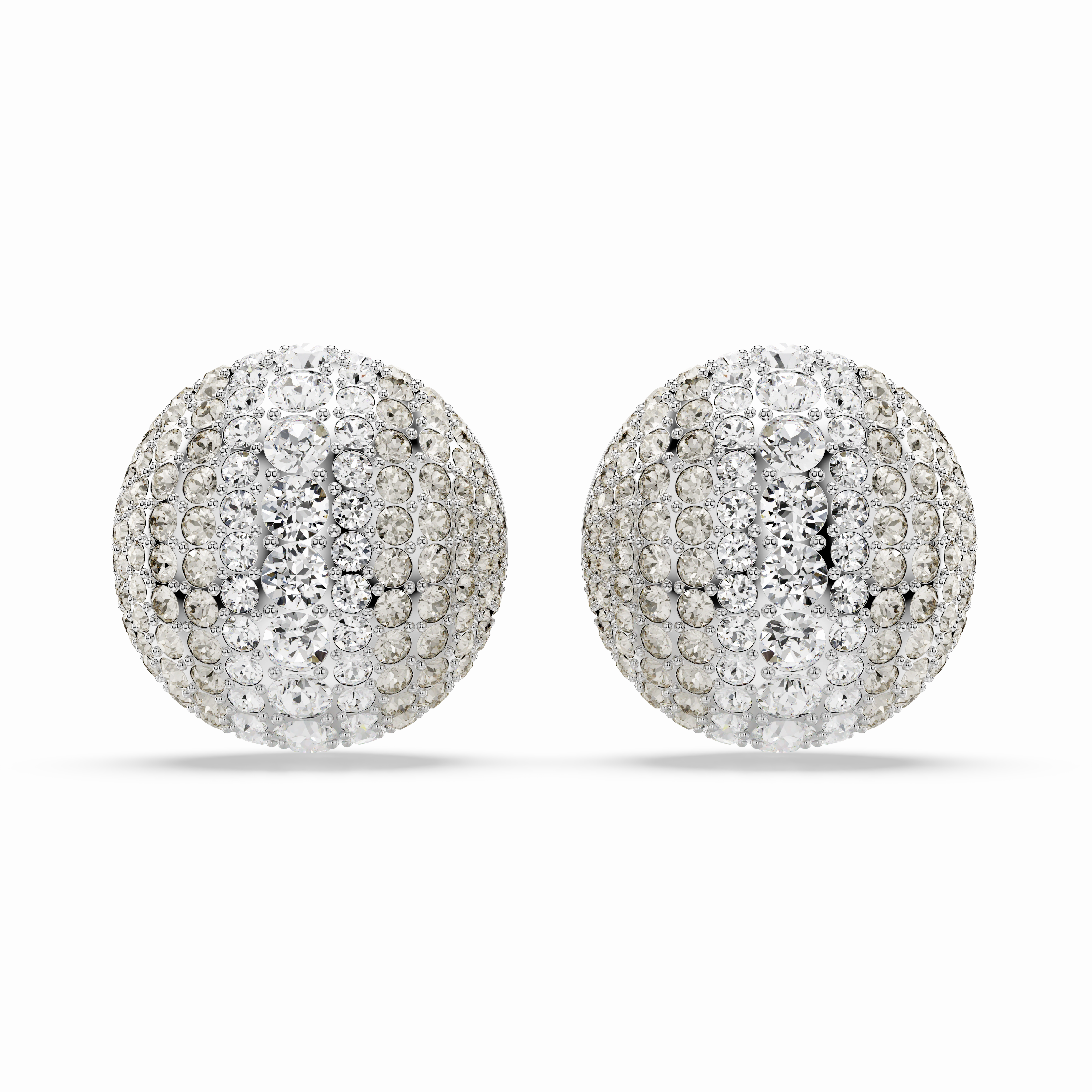 Swarovski Sublima Clip Earrings White Rhodium Plated 