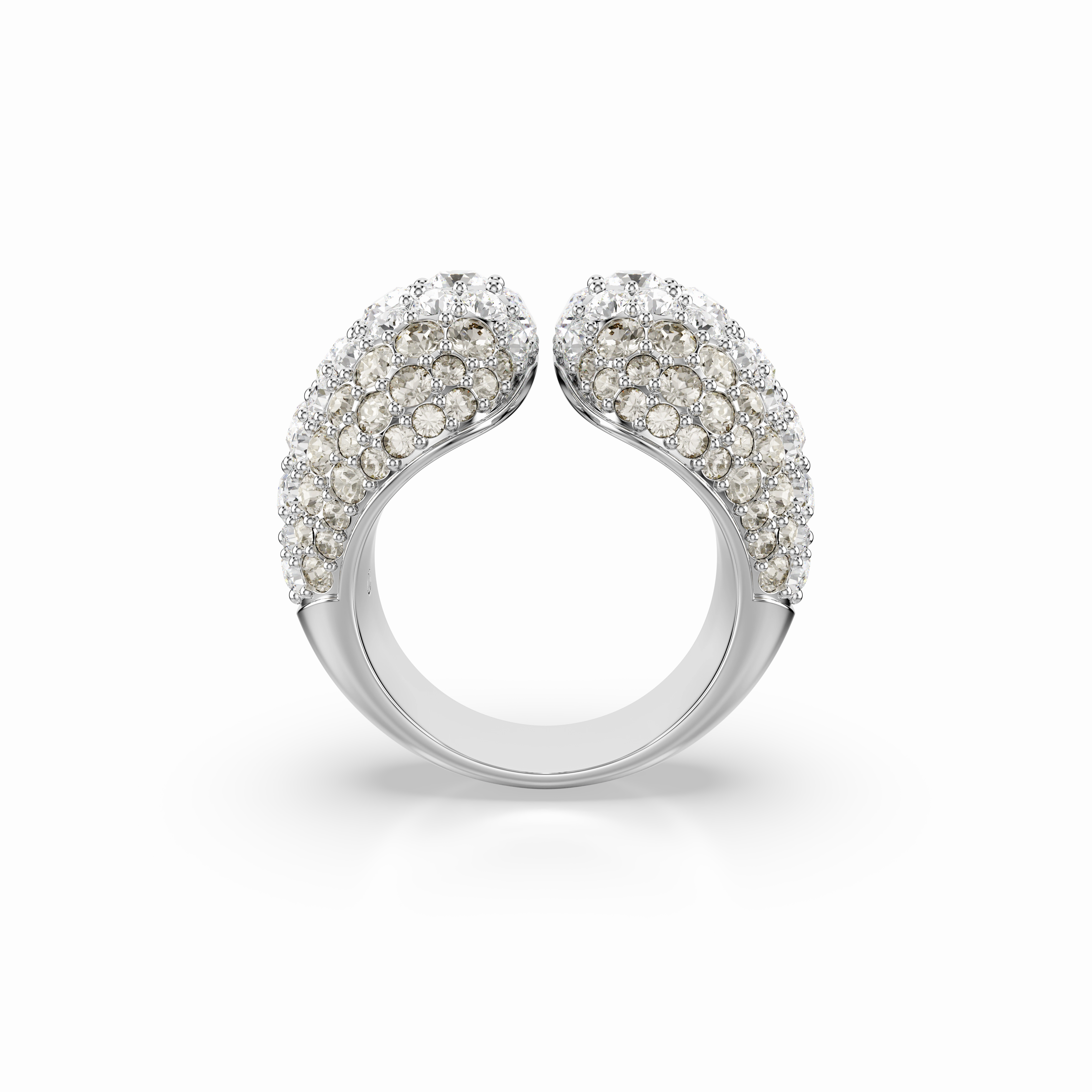 Swarovski Sublima Cocktail Ring Round Cut White Rhodium Plated fashion-jewelry  