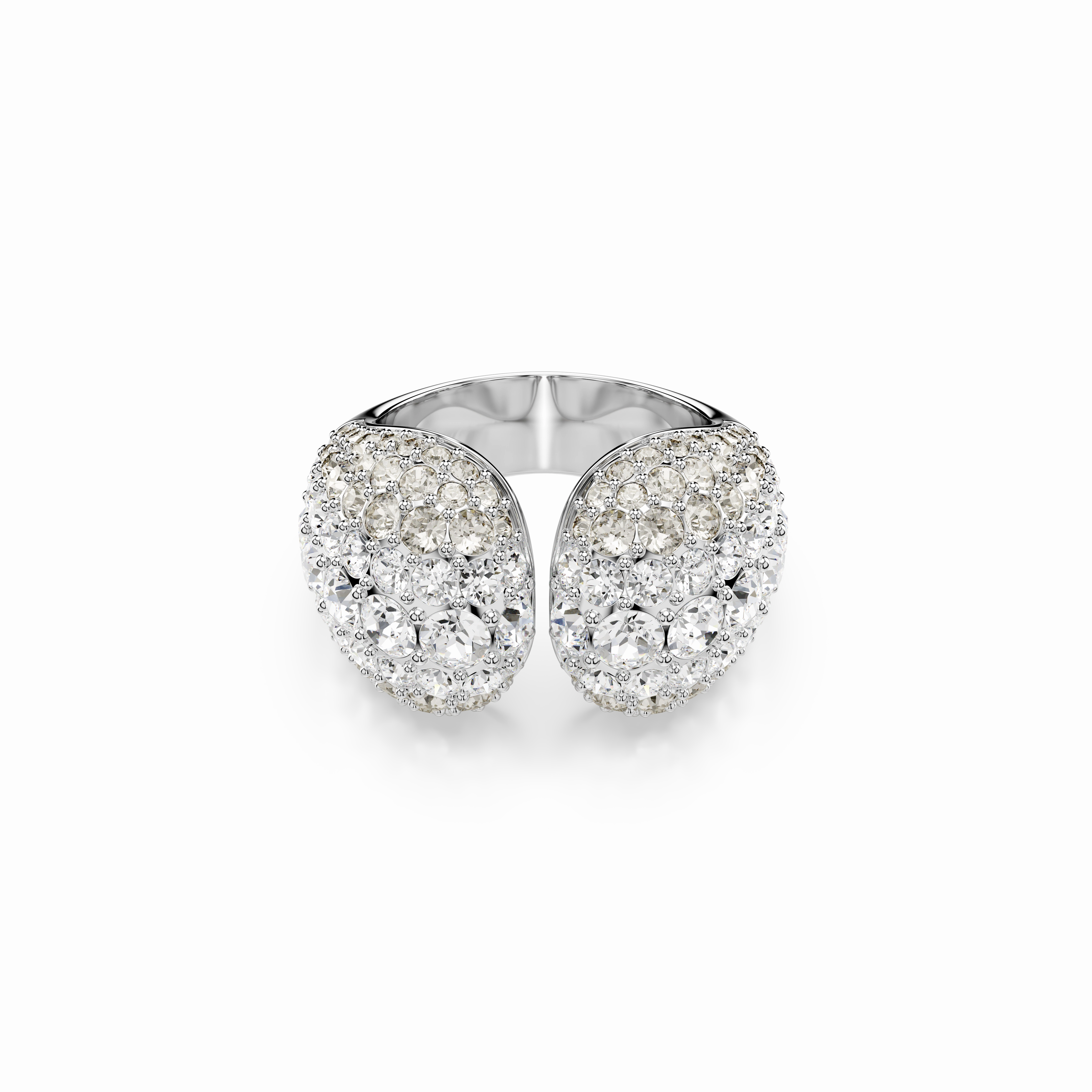 Swarovski Sublima Cocktail Ring Round Cut White Rhodium Plated