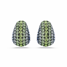 Swarovski Sublima Drop Earrings Round Cut Small Multicolored Ruthenium Plated fashion-jewelry  
