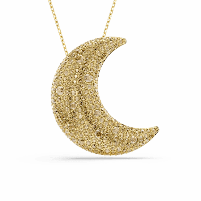 Swarovski Sublima pendant Moon Gold tone Gold-tone plated fashion-jewelry  