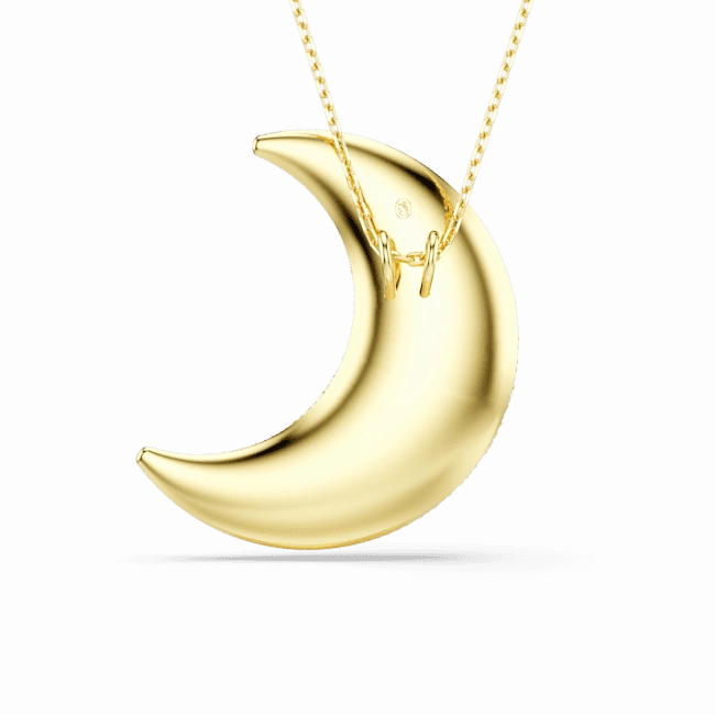 Swarovski Sublima pendant Moon Gold tone Gold-tone plated