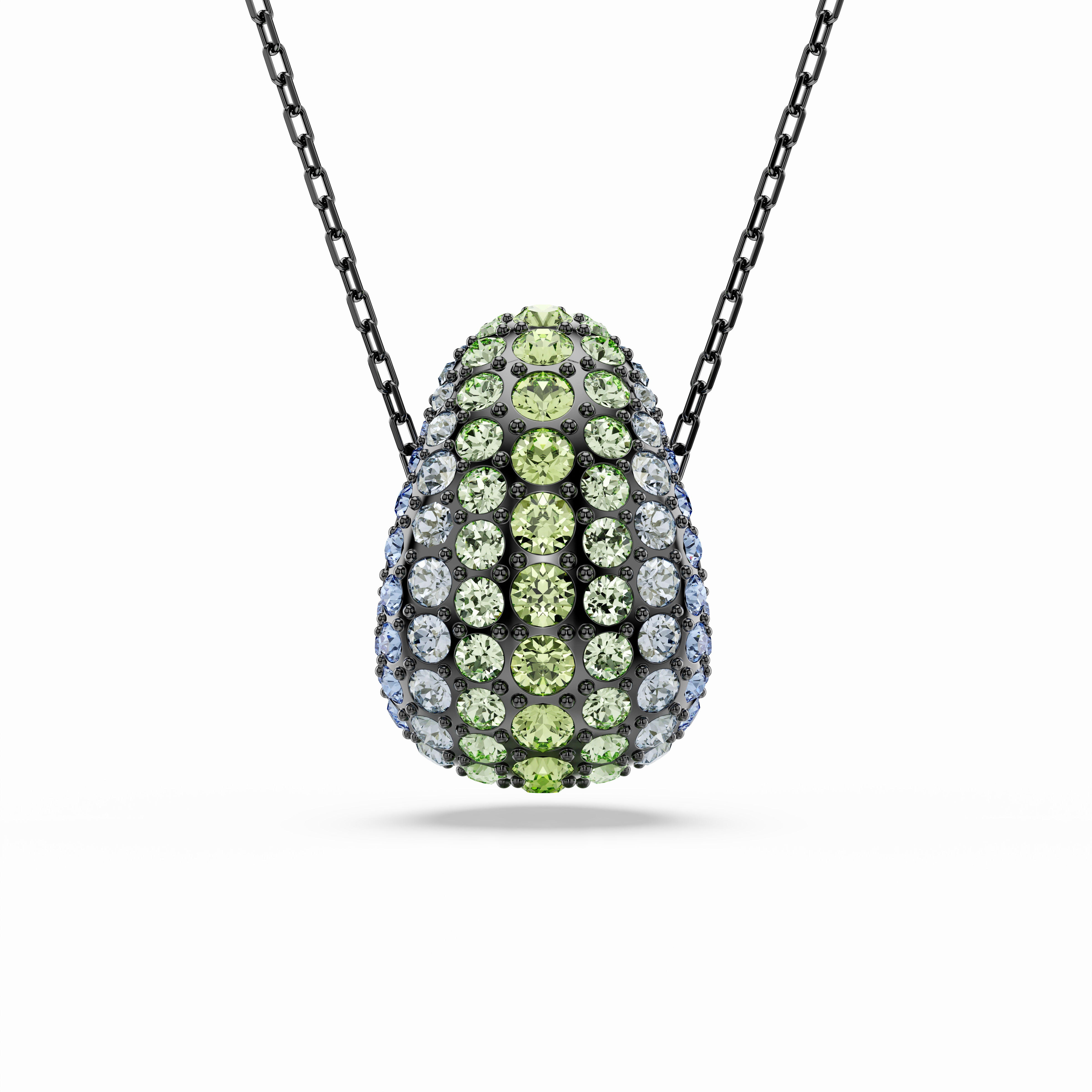 Swarovski Sublima Pendant Round Cut Multicolored Ruthenium Plated fashion-jewelry  