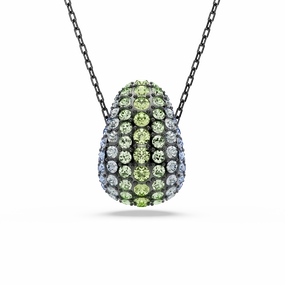 Swarovski Sublima Pendant Round Cut Multicolored Ruthenium Plated fashion-jewelry  