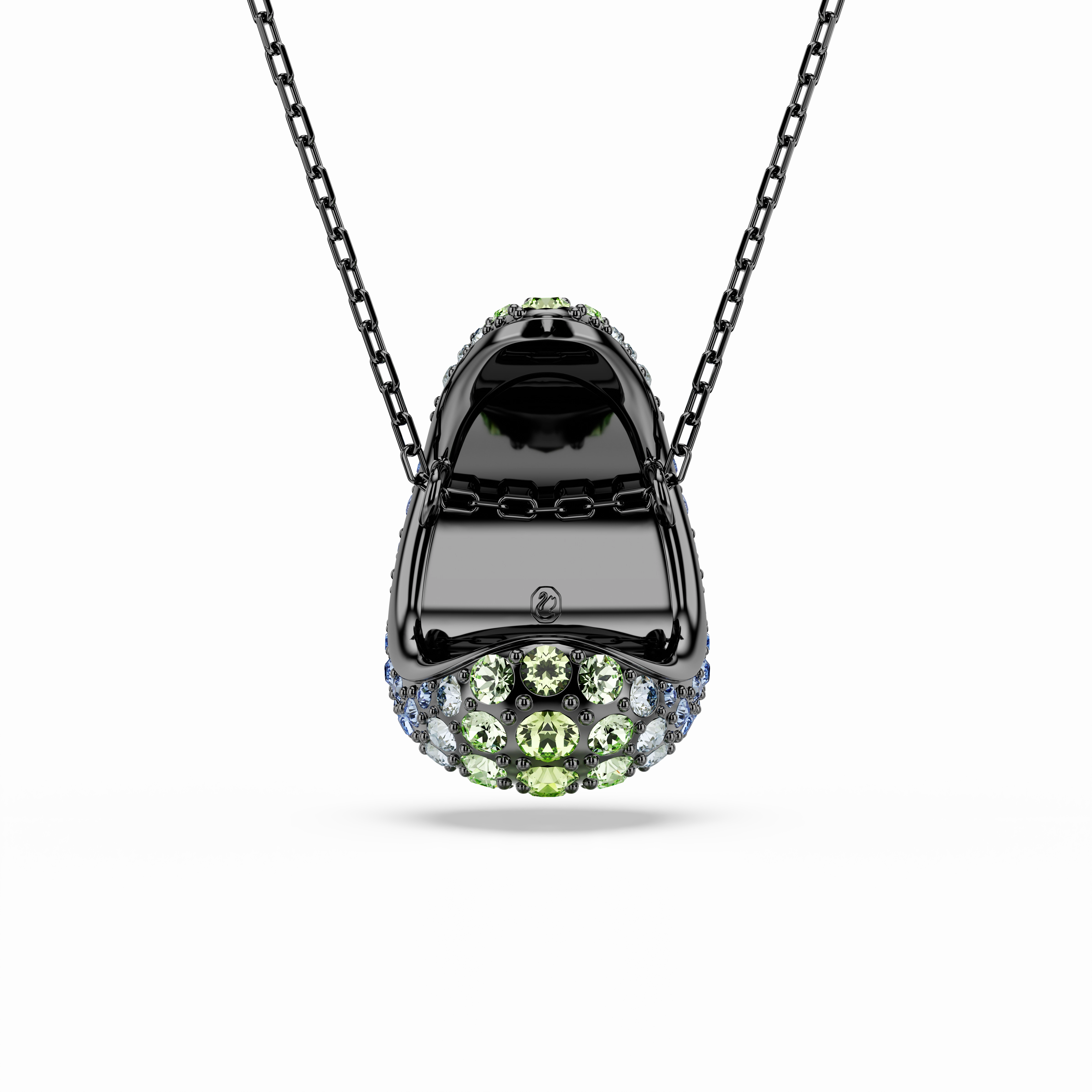 Swarovski Sublima Pendant Round Cut Multicolored Ruthenium Plated