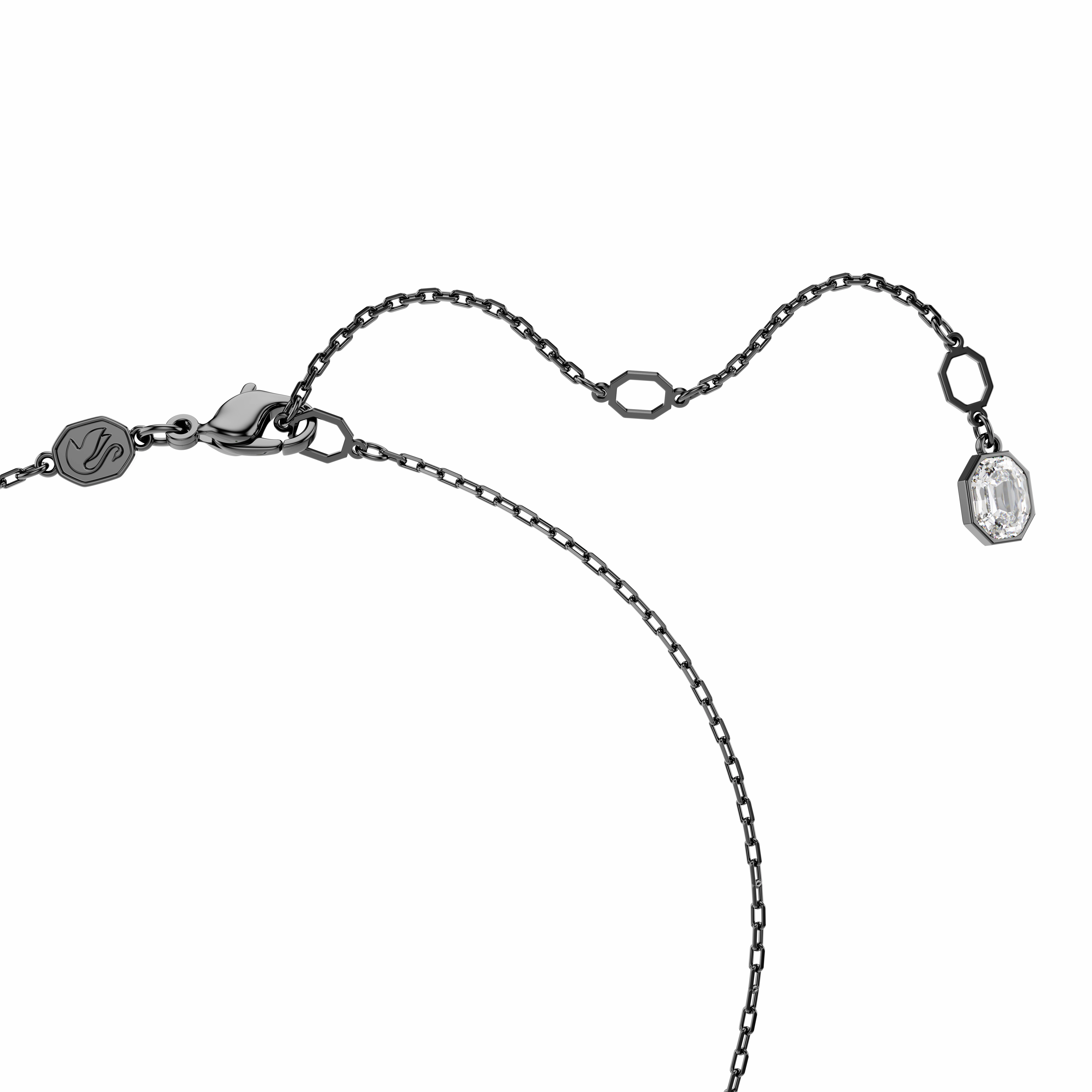 Swarovski Sublima Pendant Round Cut Multicolored Ruthenium Plated