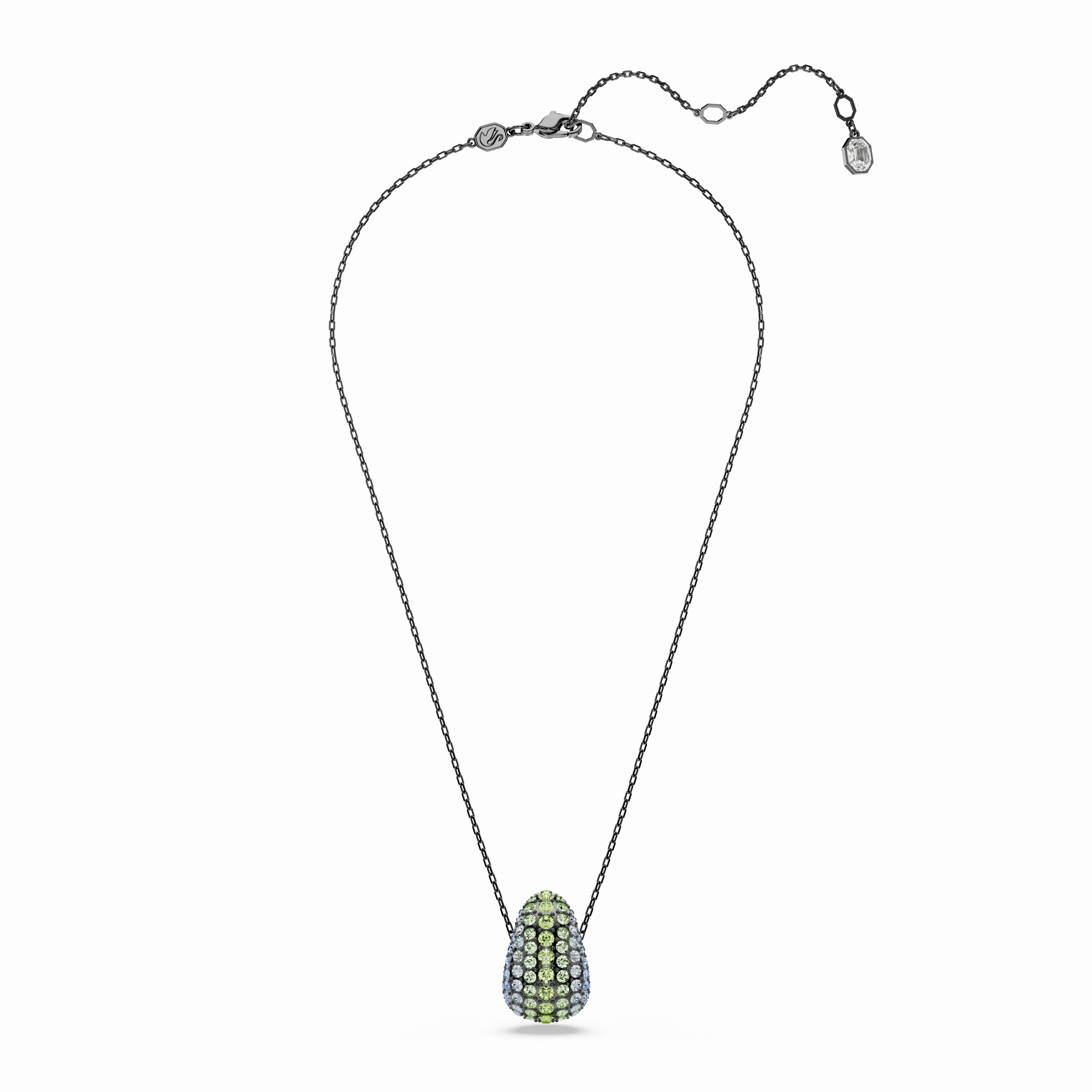 Swarovski Sublima Pendant Round Cut Multicolored Ruthenium Plated