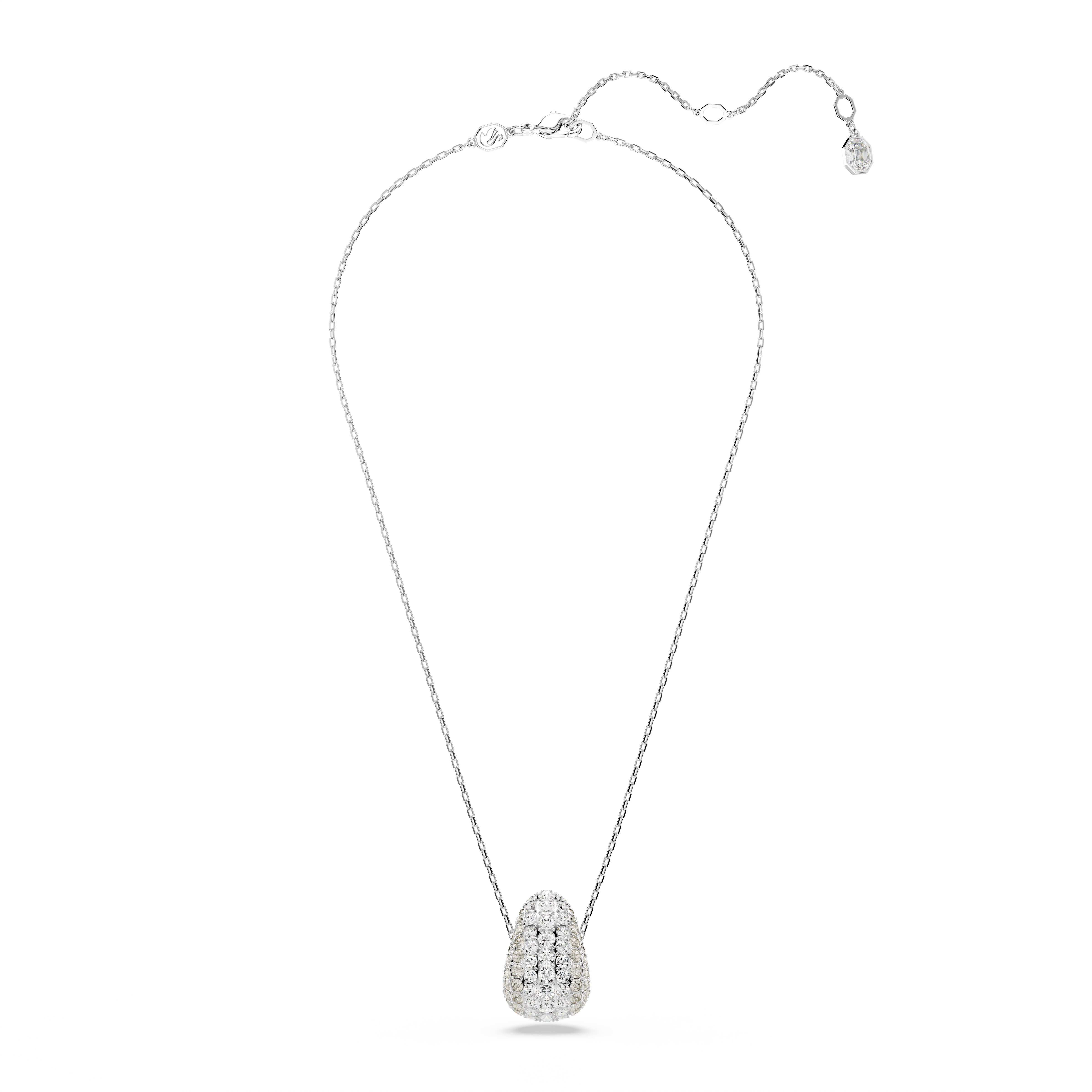 Swarovski Sublima Pendant Round Cut White Rhodium Plated