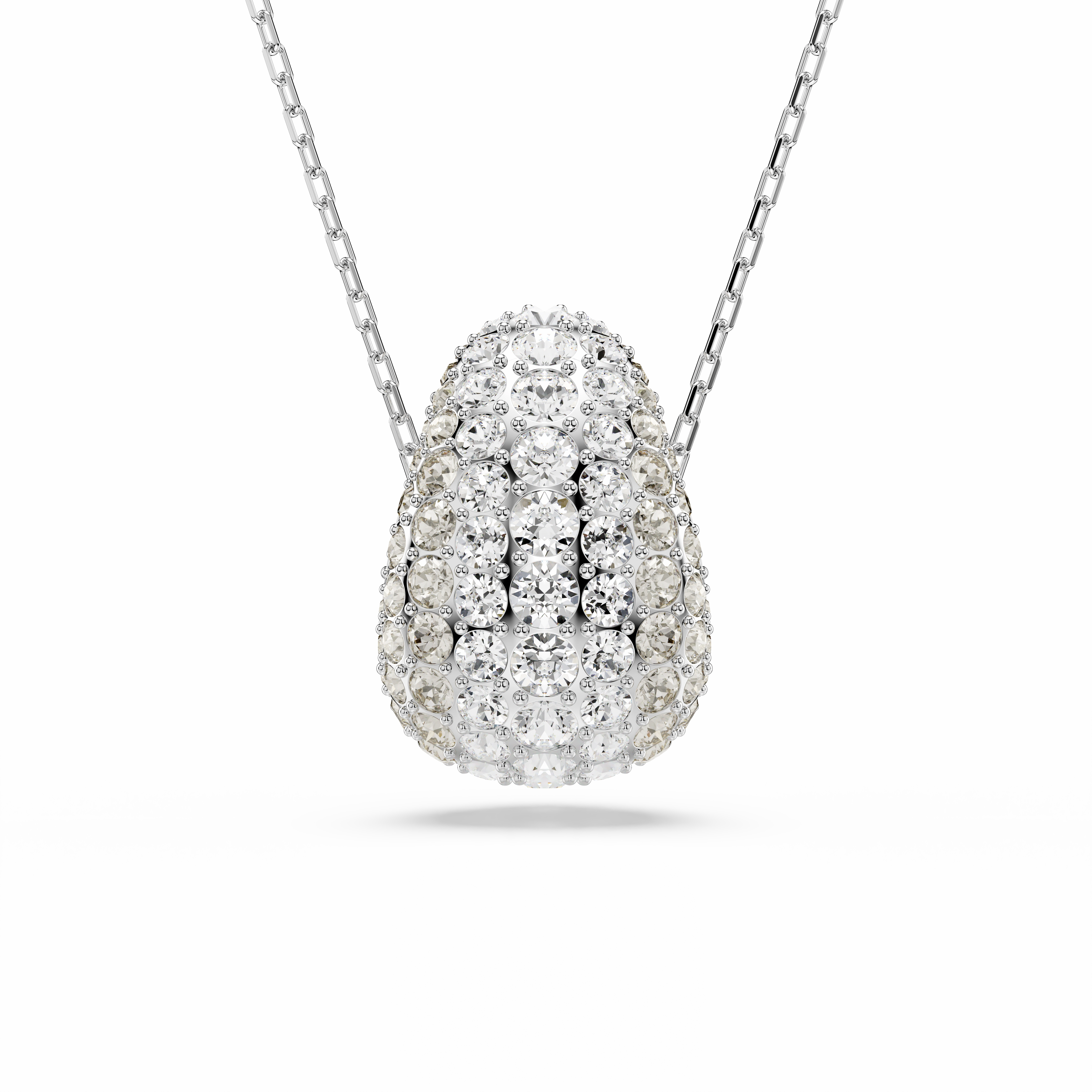 Swarovski Sublima Pendant Round Cut White Rhodium Plated fashion-jewelry  