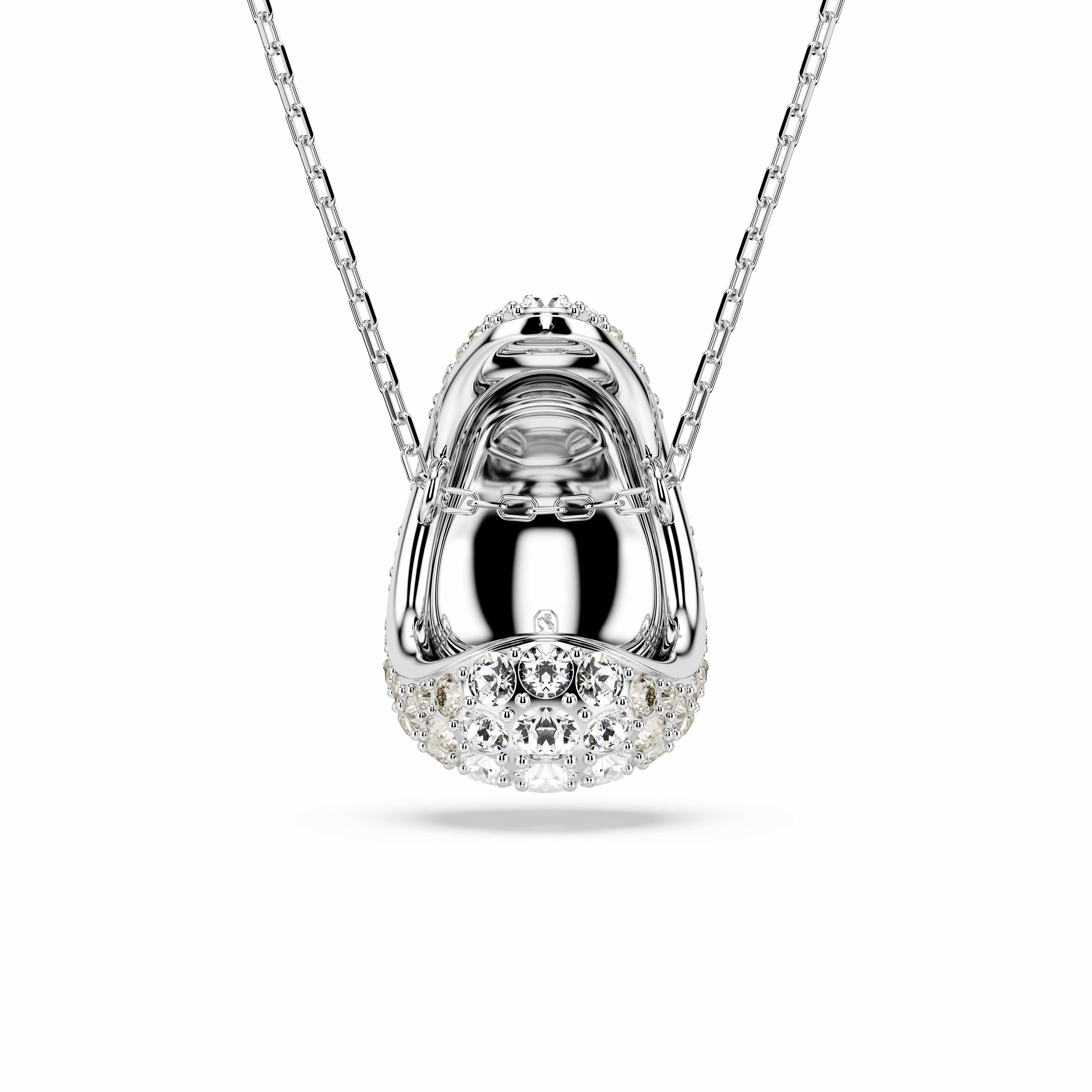 Swarovski Sublima Pendant Round Cut White Rhodium Plated