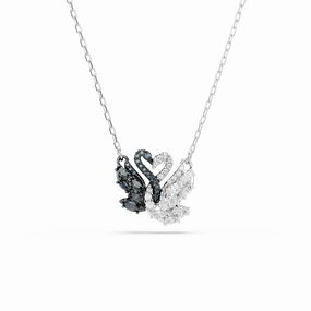 Swarovski Swan pendant Swan Black Rhodium plated fashion-jewelry  