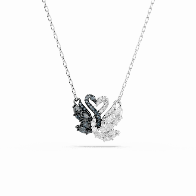 Swarovski Swan pendant Swan Black Rhodium plated fashion-jewelry  