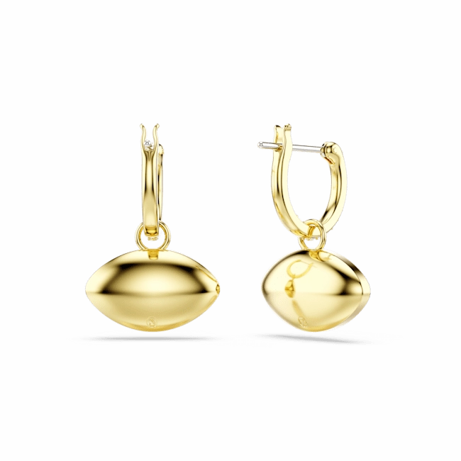 Swarovski Symbolica Drop Earrings Evil Eye, Blue, Gold-tone plated