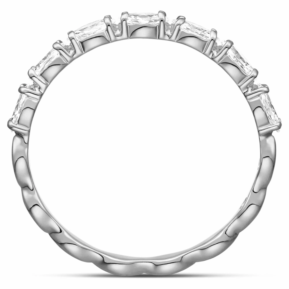 Swarovski Vittore Marquise ring White, Rhodium plated