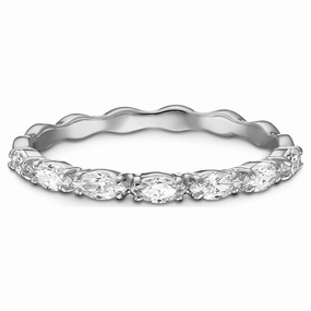 Swarovski Vittore Marquise ring White, Rhodium plated fashion-jewelry  
