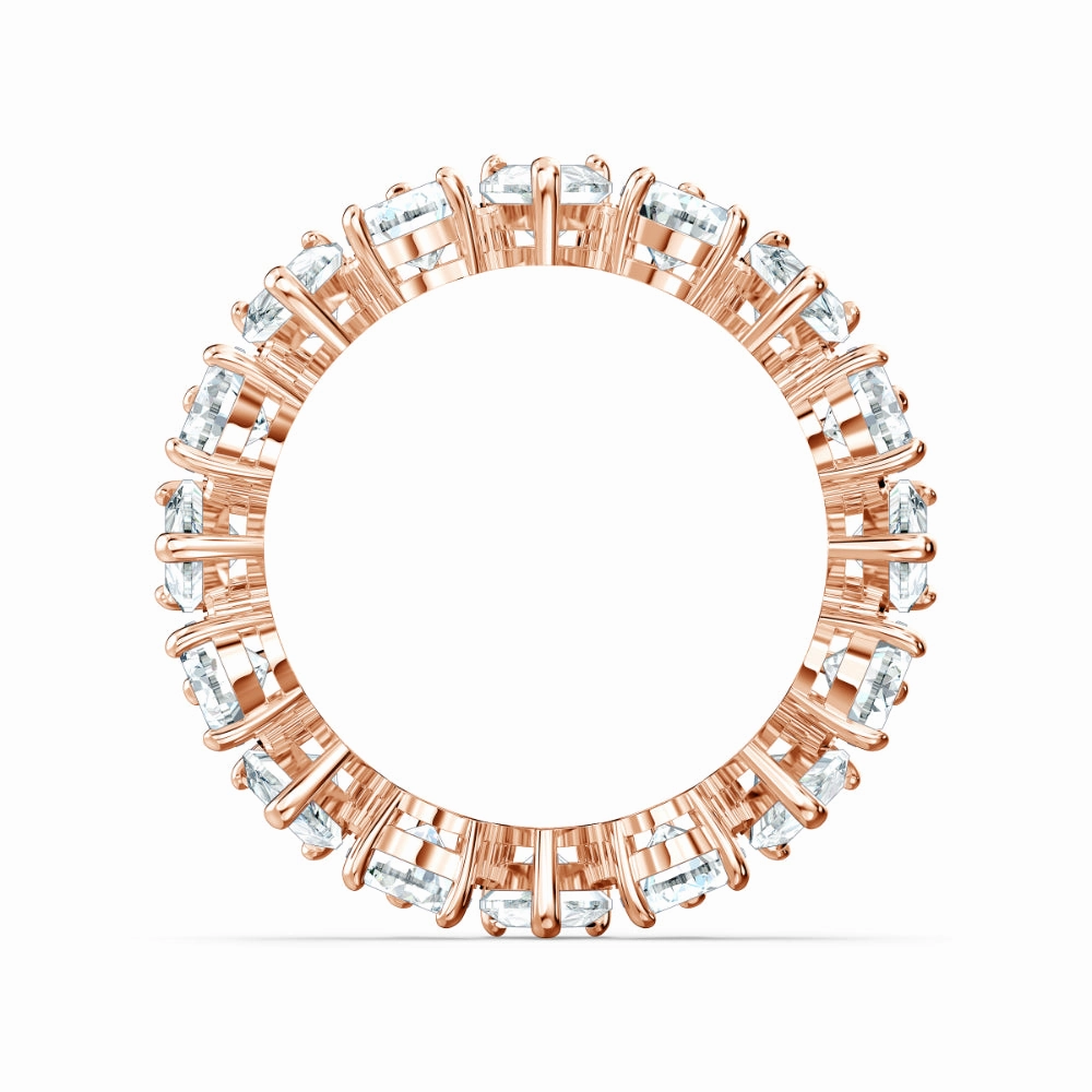 Swarovski Vittore Pear Ring White, Rose-Gold Tone Plated fashion-jewelry  