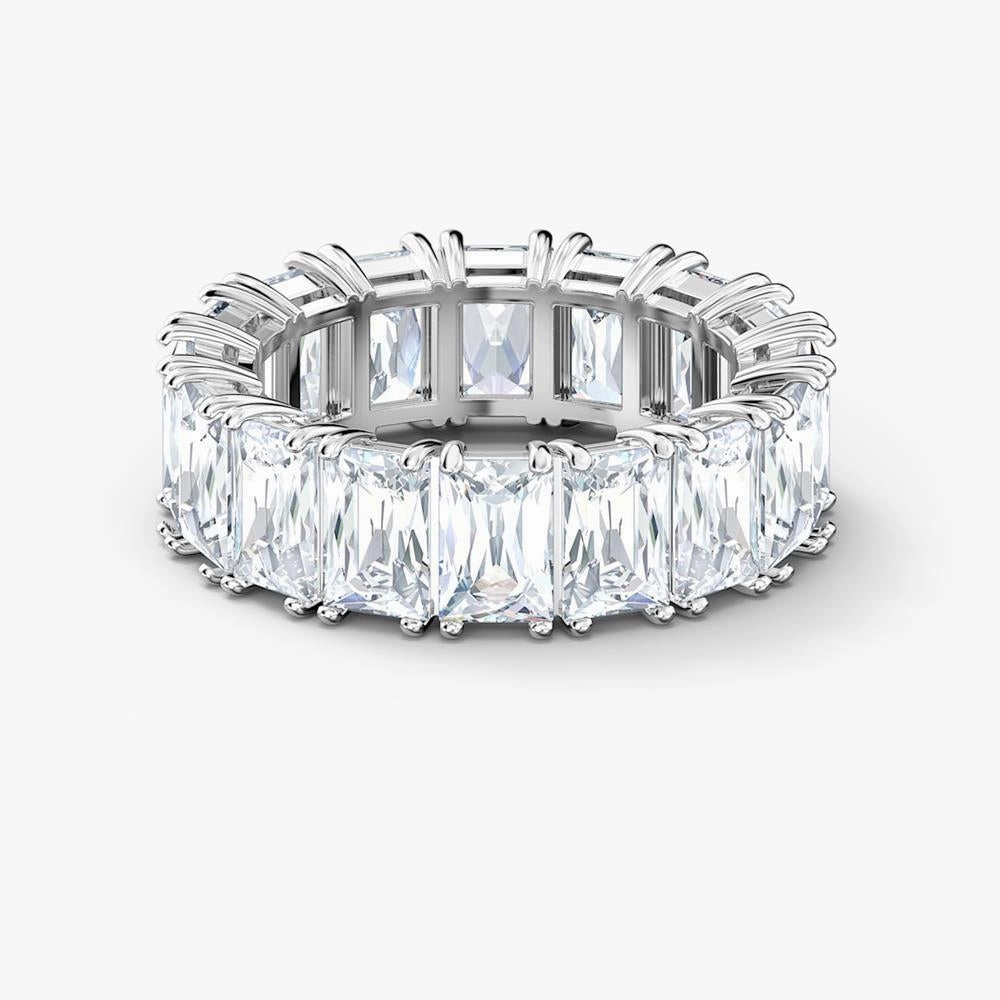 Swarovski Vittore Wide Ring White 55