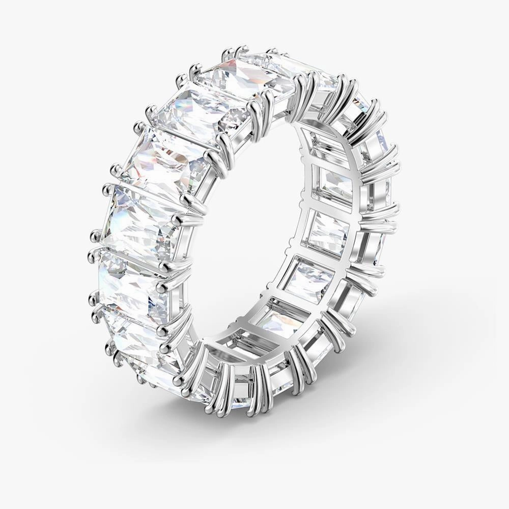 Swarovski Vittore Wide Ring White 55 fashion-jewelry  