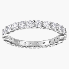 Swarovski Vittore Xl Ring White, Rhodium Plated fashion-jewelry  